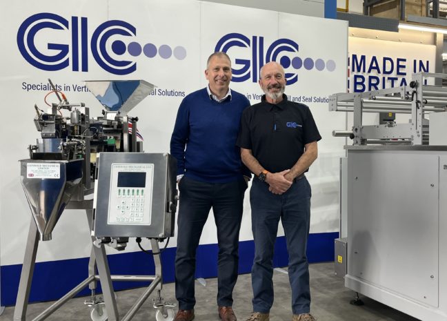 GCI_Directors Luke Murphy and Andy Beal with a Cotswold Machinery Weigher